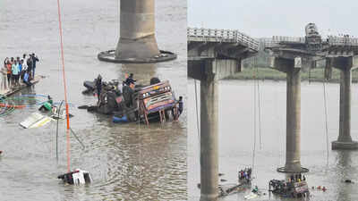 Vadodara mishap: Bridge collapses in Padra Mujpur; several vehicles plunge into Mahisagar river, 9 dead