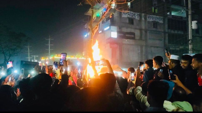 Bangladesh unrest: Hindu man lynched, body tied to tree and set on fire as tensions escalate – report