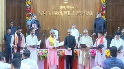 35 BJP MLAs take oath as a part of. West Bengal CM Suvendu Adhikari expand cabinet